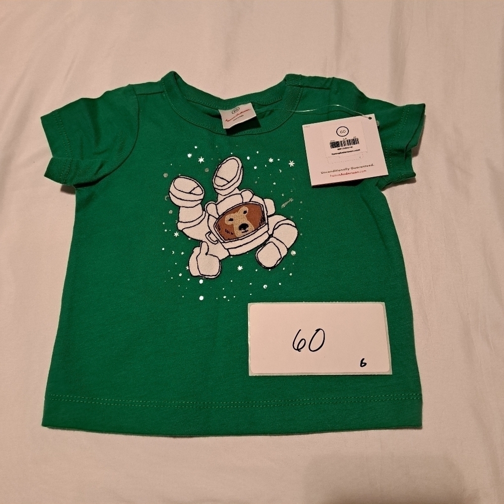 Hanna Andersson size 60 of 3-6 months NWT green t-shirt